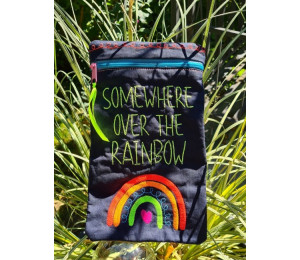 ITH Stickdatei - Somewhere over the rainbow Tasche